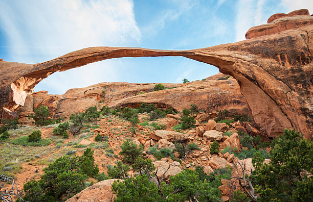 Landscape Arch at Arches National Park, in eastern Utah, USA