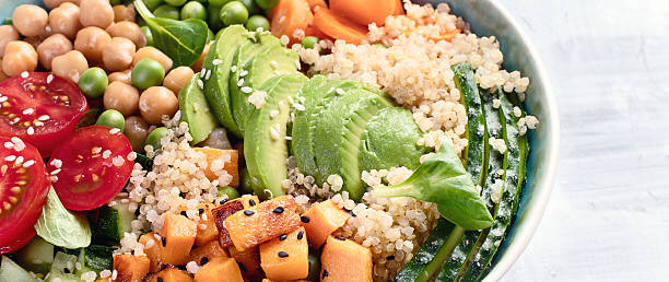 istock Vegan buddha bowl. Healthy eating. 2214008541