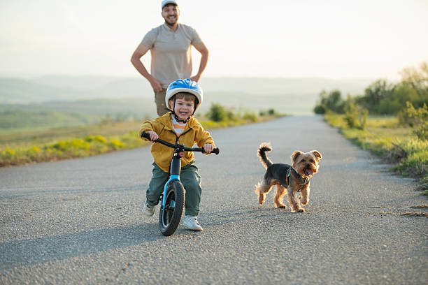 istock Happy first ride with my bike! 2214009945