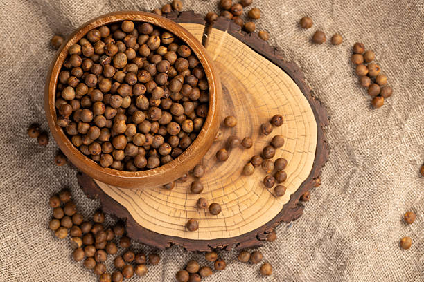 chickpeas are on the table with a linen tablecloth, porridge is poured in a bowl, top view