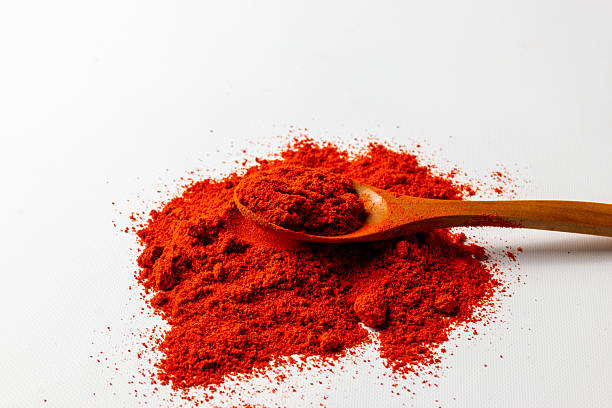 istock Hungarian red paprika and white background 2214016170