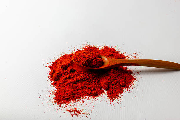 istock Hungarian red paprika and white background 2214016171