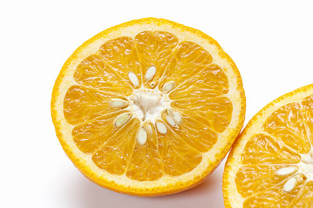 istock Cross section of a summer mandarin orange 2214017997