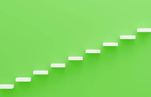 istock Simple 3D illustration of stairs. 2214019930