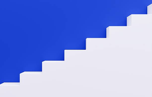 istock Simple 3D illustration of stairs. 2214019984