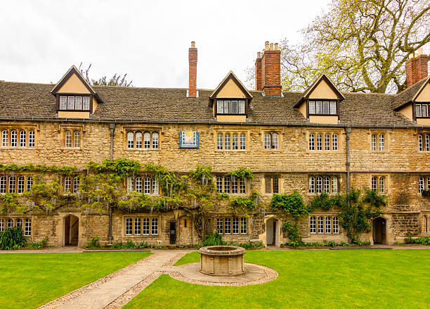 Oxford, UK - 05 May 2024: Medieval architecture in centre of Oxford