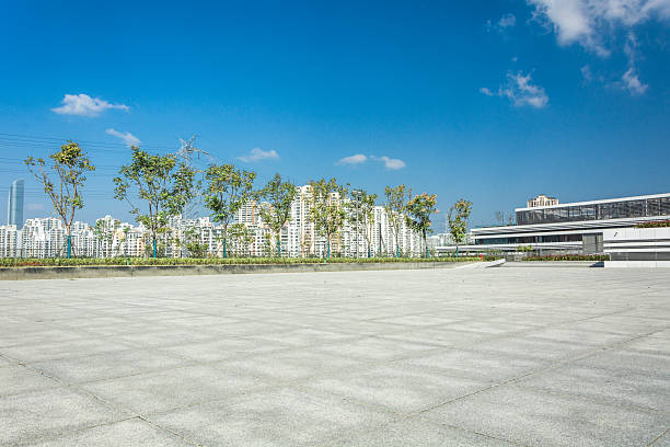 istock Urban Serenity: A Modern Landscape with Skyline and Lush Greenery 2214022314