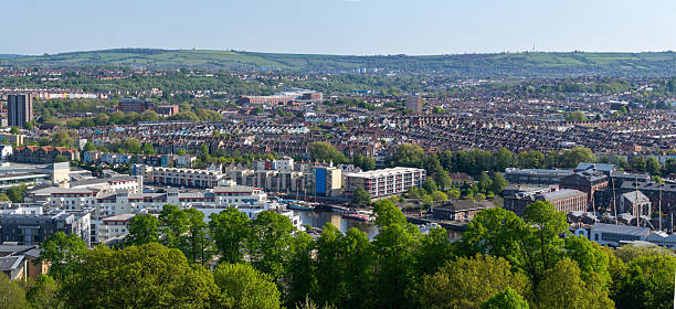 istock Bristol cityscape from the air. 2214023396
