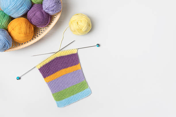 istock Knitting balls in basket 2214024535