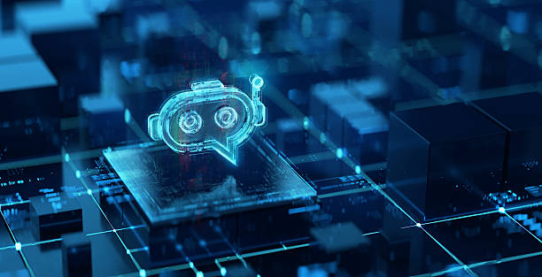 istock AI Chatbot icon - symbol of assistance and future technologies in chatbot development and utilization. AI based technologies for support and assistance 2214024651