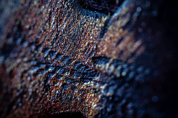 Dark Grunge texture. Extreme close-up of aged surface