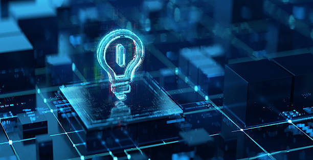 istock Artificial Intelligence Idea Concept Displayed on a Futuristic Digital Circuit Board 2214025427