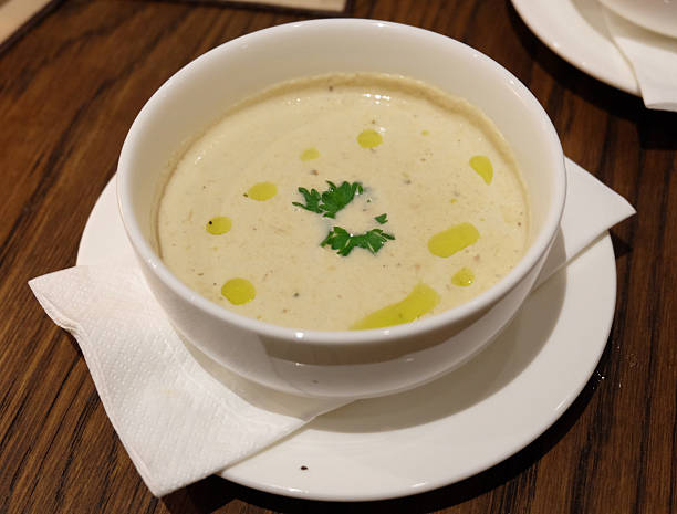 istock A white bowl of rich truffle soup 2214032032