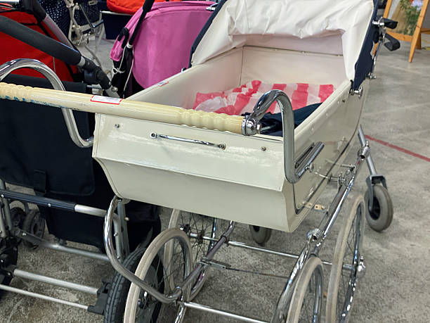 Retro Baby Carriage in close up