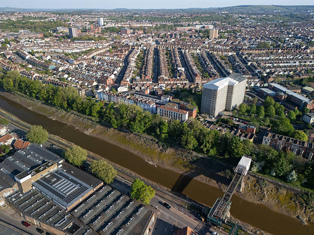 istock Bristol from the air and river Avon 2214039795