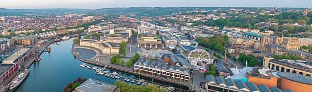 istock Bristol Harbour aerial image in the morning 2214041832