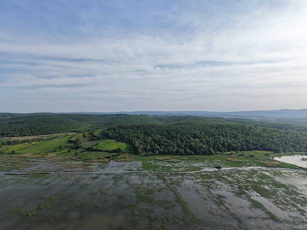 istock Aerial view of the lake 2214043547