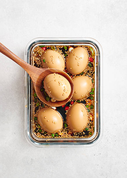 Korean Marinated Eggs in soy sauce