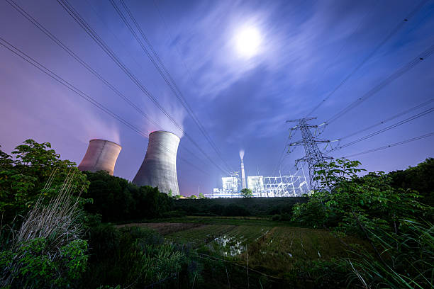 istock Power Plant in night 2214051882