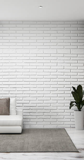 istock Living room has sofa with mockup and decorated decortion in the white wall background.3d rendering 2214055767