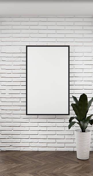 istock Mock up interior room and wood white color wall background 3D illustration rendering 2214055970