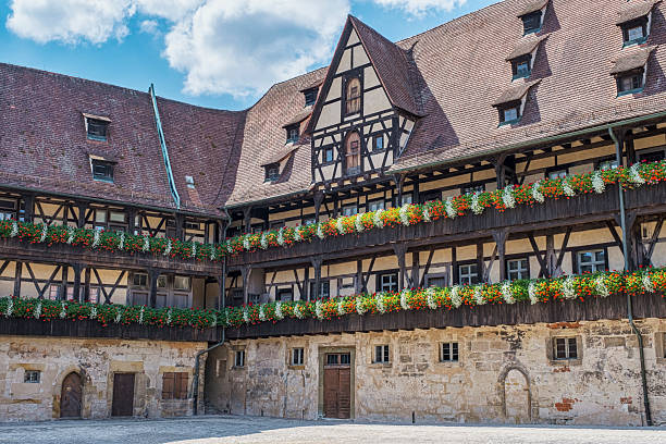 Historic buildings in the former court in Bamberg's Old Town