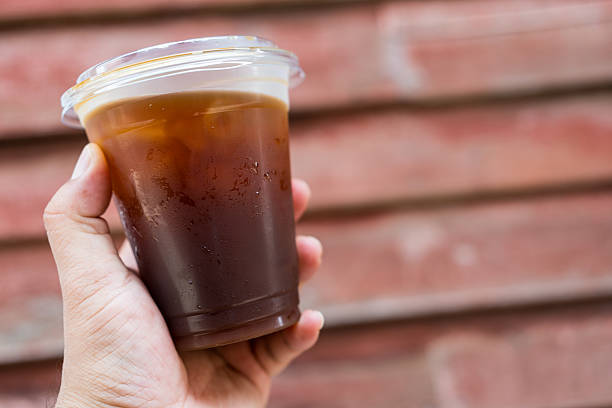 istock Iced Americano in a transparent take out plastic cup 2214061989