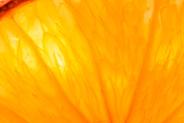 istock Macro orange fruit texture,Orange slice with backlight, abstract macro photography orange fruit closeup background, citrus fruit texture 2214064033