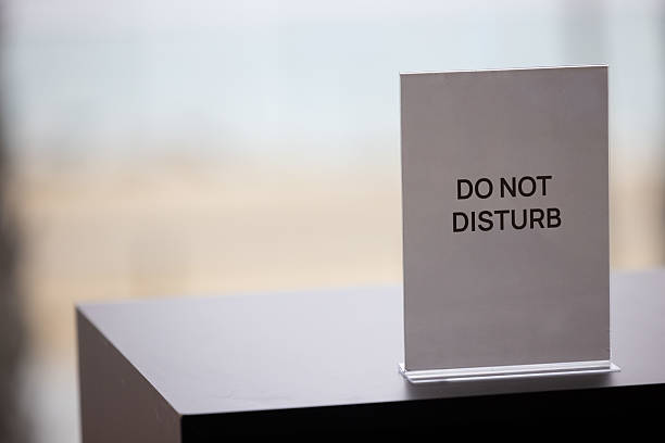 istock Minimalist acrylic tabletop sign in an elegant corporate setting. 2214071663