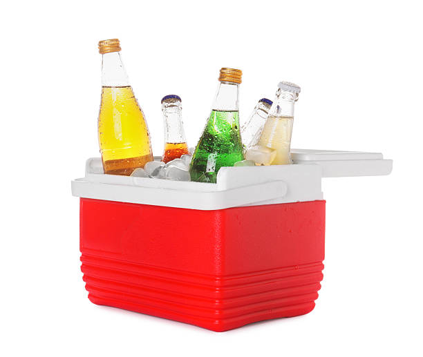 istock Many bottles of drinks in cooler box isolated on white 2214073592