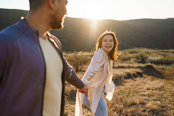 istock Man and woman spending day in the nature 2214076889