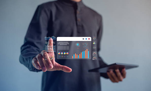 istock Concept digital transformation technology strategy, Analyst working with Business, metrics connected to database Corporate. 2214083441