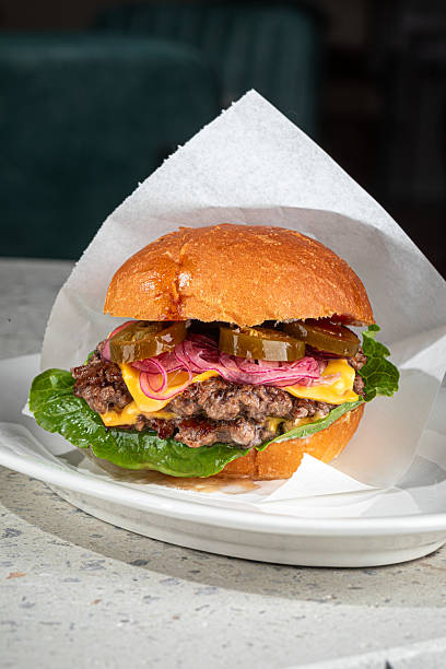 istock American spicy jalapeno hamburger 2214084527