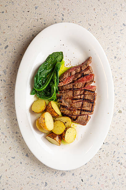 istock Portion of grilled top blade steak with potatoes 2214085087