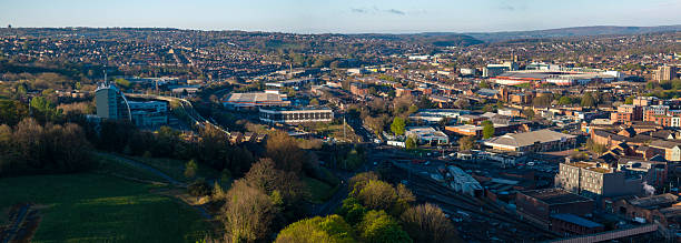 istock Sheffield skyline aerial image from Norfolk Heritage Park 2214092350
