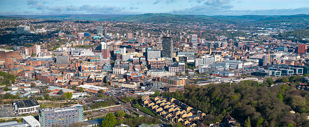 istock Sheffield skyline aerial image from Norfolk Heritage Park 2214093747