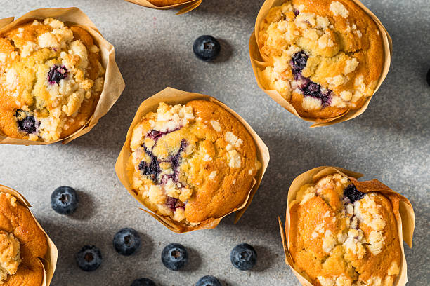 istock Homemade Sweet Blueberry Muffins for Breakfast 2214095810
