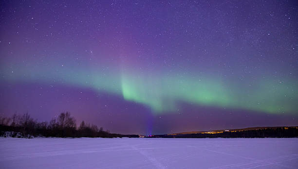 istock Nothern light in the sky 2214102384
