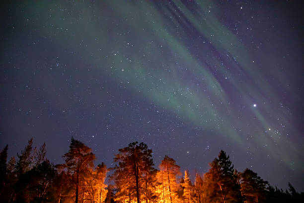 istock Nothern light in the sky 2214102434
