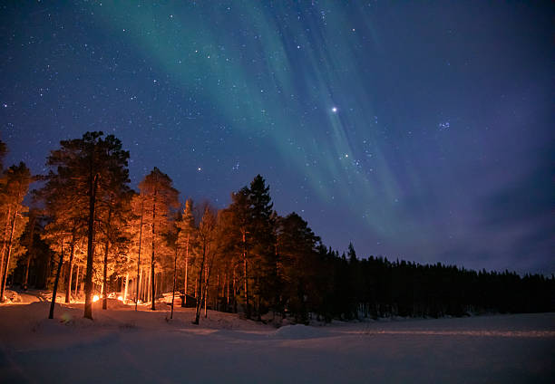 istock Nothern light in the sky 2214102436