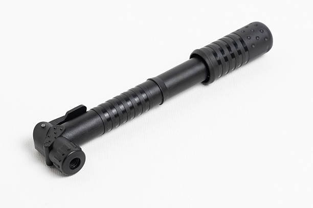 istock Bike pump closeup white background. 2214102803
