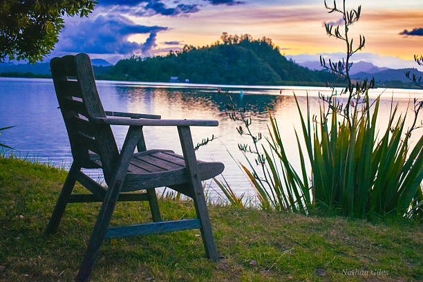 istock Seat by sea Twilight 2214104835