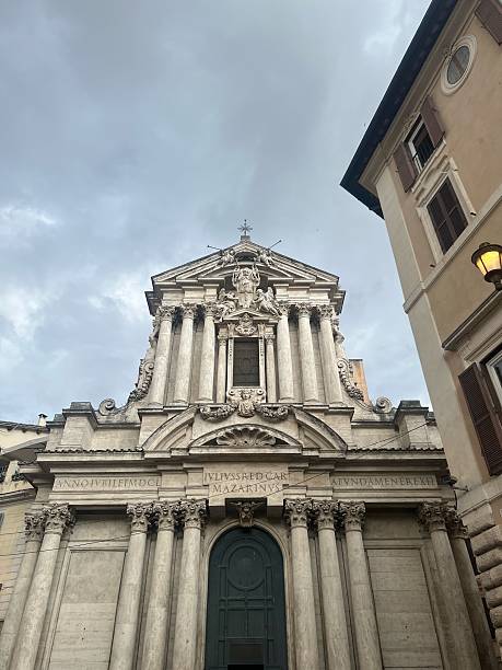 istock Baroque Church Architecture in Rome, Italy 2214106724