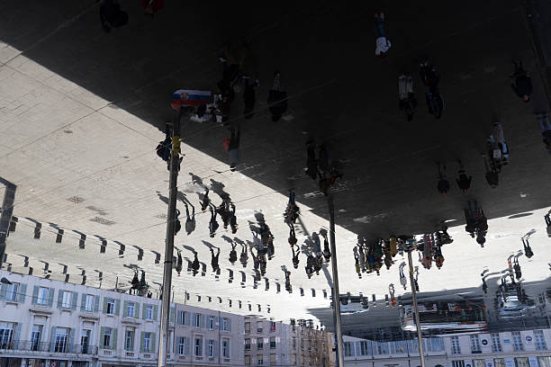 View on the Exchange Square, Bordeaux, France. Copy space for text.