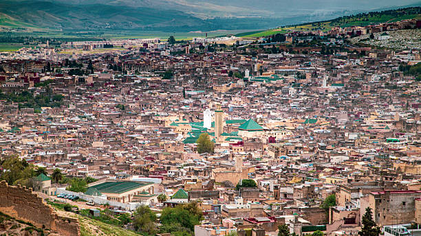 istock Panoramic view of Fez city with ancient ramparts 2214113191