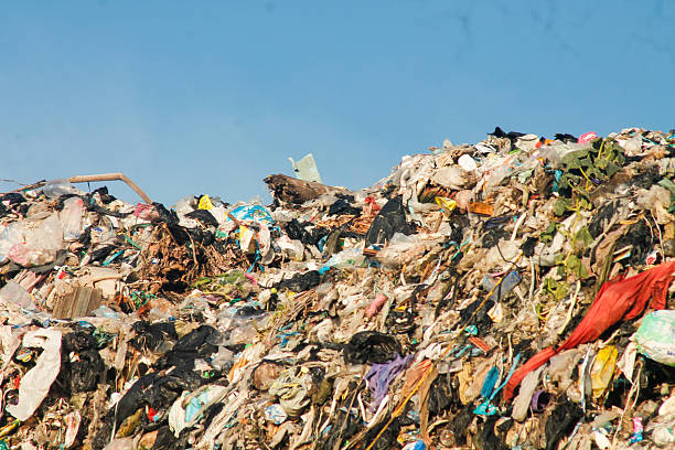 istock Garbage pile in trash dump or landfill. Pollution concept. 2214117426