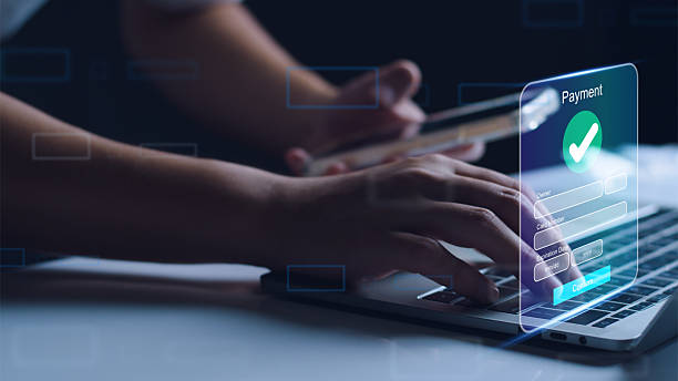 istock Digital online payment concept. Business people using mobile smart phone, online payment, banking, online shopping. Technology online banking applications via internet network. financial transaction. 2214131613