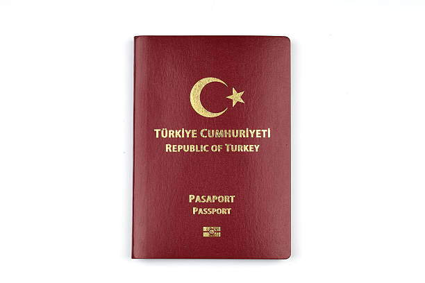 istock Turkish passport isolated on white background 2214133744