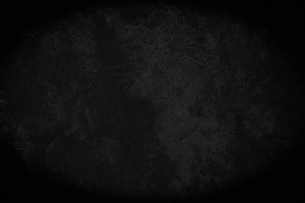 istock Close up retro plain dark black cement & concrete wall background texture for show or advertise or promote product and content on display. Colour old concrete wall design vintage grunge element. 2214138546