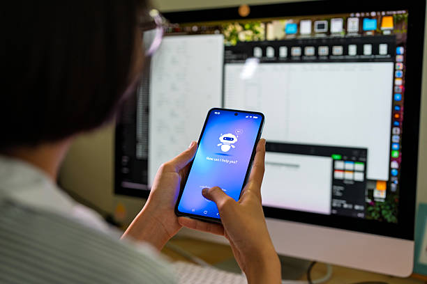 Student Using Chatbot 1,000+ Voice Assistant Student Stock Photos, Pictures & Royalty-Free ...